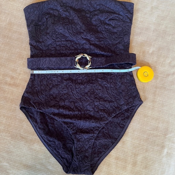 NWT Zimmermann Acacia 1pc Textured Bandeau Swimsuit - Size 2 - Picture 4 of 11